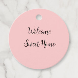 Realtor welcome home housewarming add your name te favor tags
