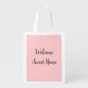Realtor welcome home housewarming add your name te grocery bag