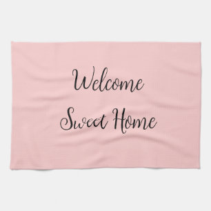 Realtor welcome home housewarming add your name te kitchen towel