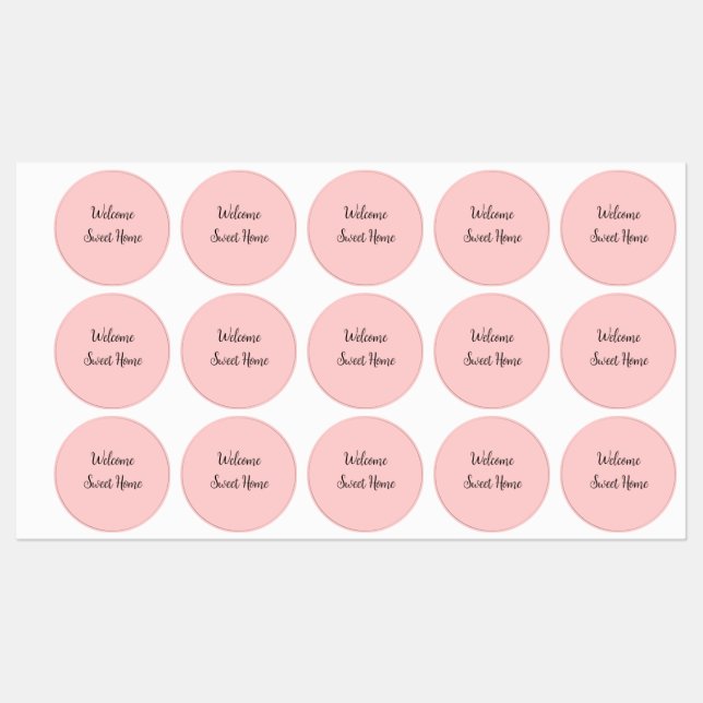 Realtor welcome home housewarming add your name te labels (Sheet)