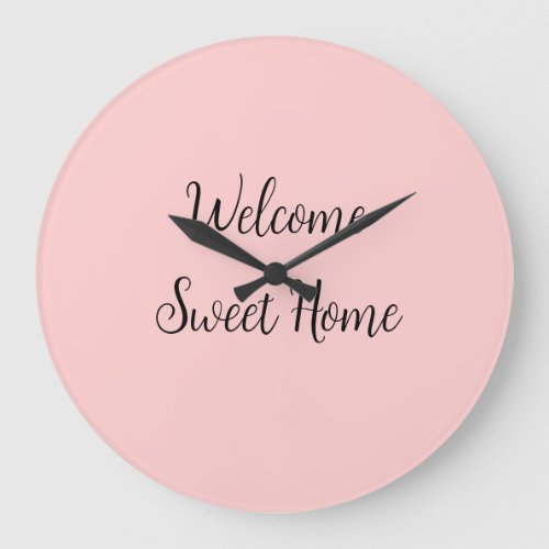 Realtor welcome home housewarming add your name te large clock