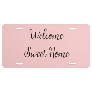 Realtor welcome home housewarming add your name te license plate