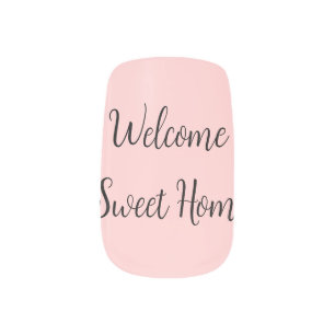 Realtor welcome home housewarming add your name te minx nail art