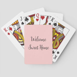 Realtor welcome home housewarming add your name te poker cards