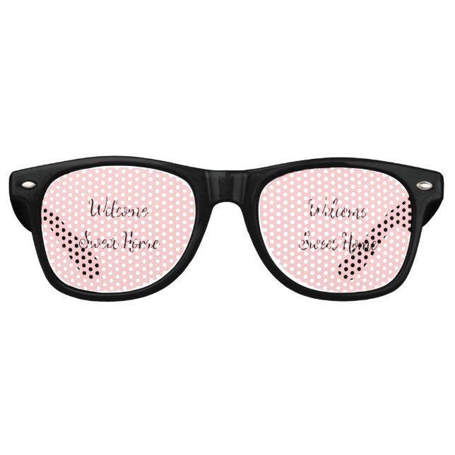 Realtor welcome home housewarming add your name te retro sunglasses (Front)