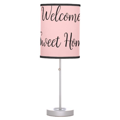 Realtor welcome home housewarming add your name te table lamp