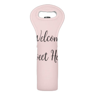 Realtor welcome home housewarming add your name te wine bag