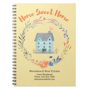 Realtor Welcome New Home Sweet Home Budget Pretty Notebook