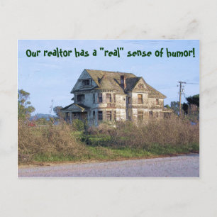 Realtor with Sense of Humor Change of Address Announcement Postcard