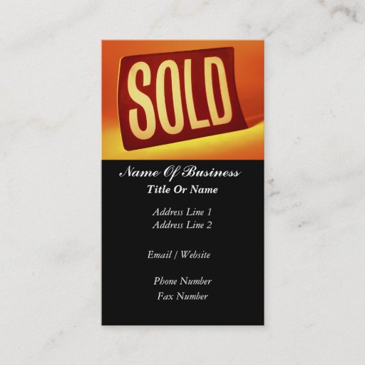 Customizable Realtors Business Card