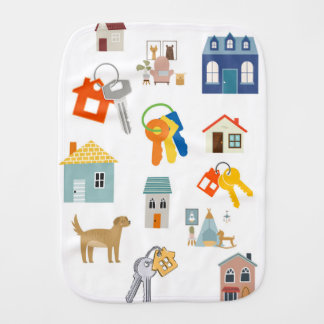 Realtors Little Helper Baby Burp Cloth