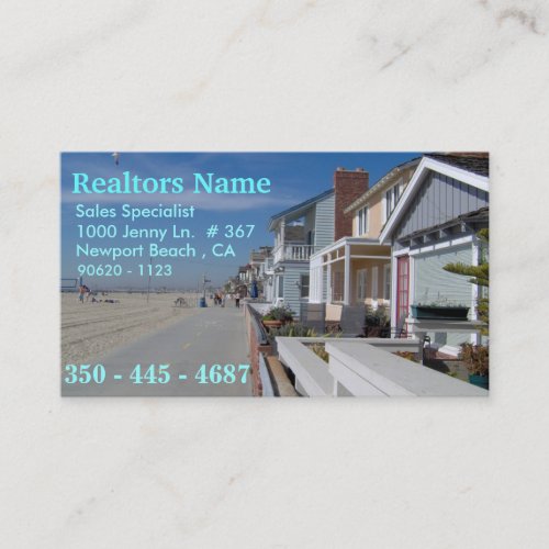 Realtors , Sales Specialist Business Cards