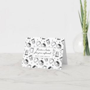 Realty Thanks a Latte Referral Business Letterpress Thank You Card