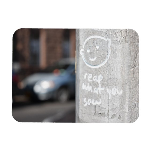 Reap What You Sow New York City Graffiti Photo NYC Magnet (Horizontal)