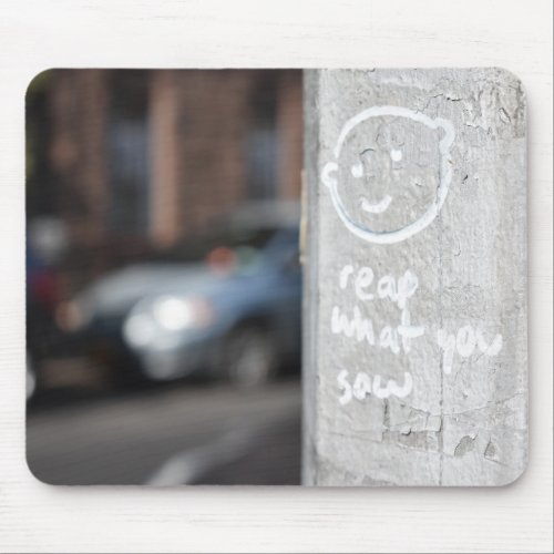 Reap What You Sow New York City Graffiti Photo NYC Mouse Pad