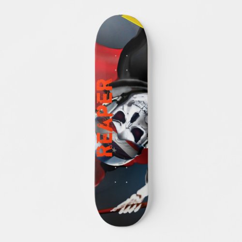 Reaper _ customize the text skateboard deck