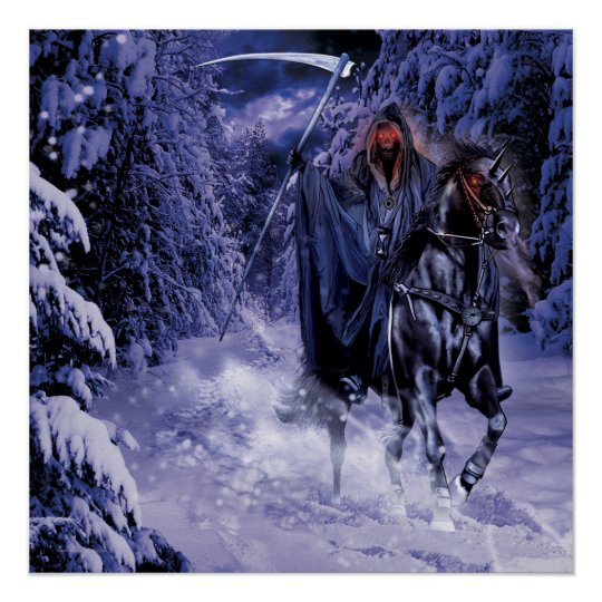 REAPER HORSEMAN FANTASY ART POSTER | Zazzle.com