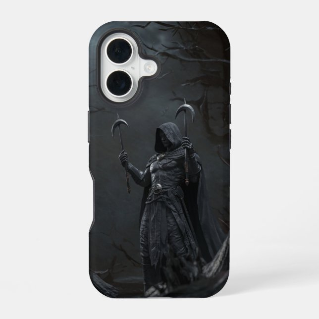 Reaper of the Shadows – Twin Blade Warrior iPhone Case (Back)