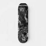 Reaper Skateboard/ Black And Grey Skateboard at Zazzle