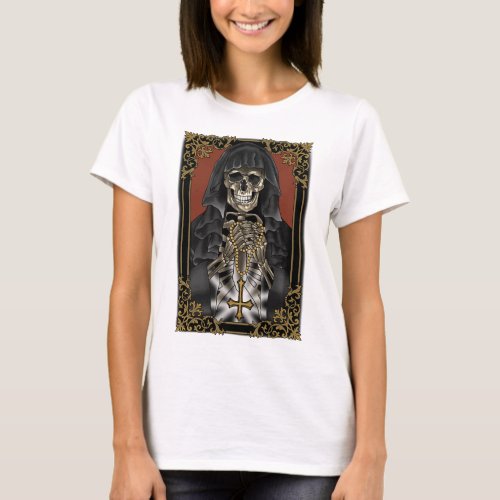 Reaper skull Sticker T_Shirt