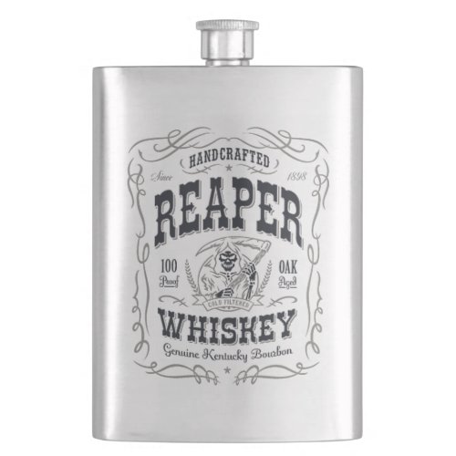 Reaper Whiskey Kentucky Bourbon Flask