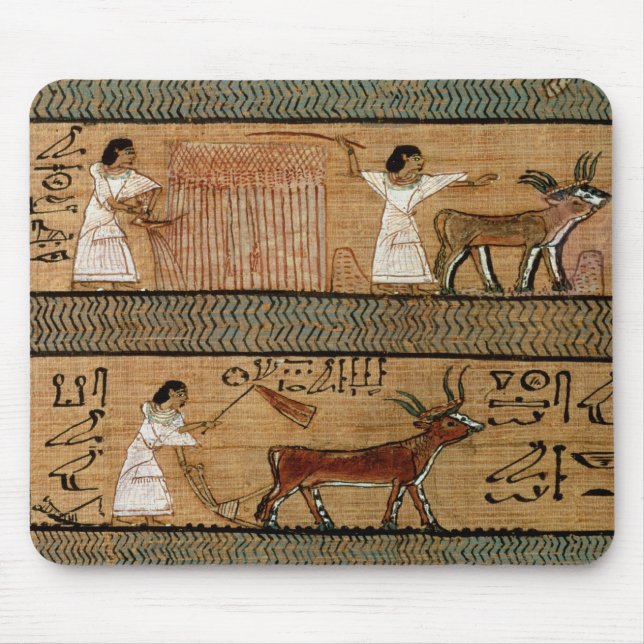 Reaping and ploughing, detail a depiction mouse pad (Front)