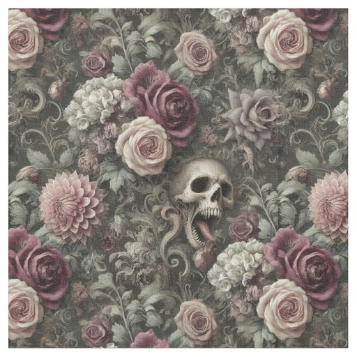 Reaping in the Roses – Gothic Classic Tile Fabric