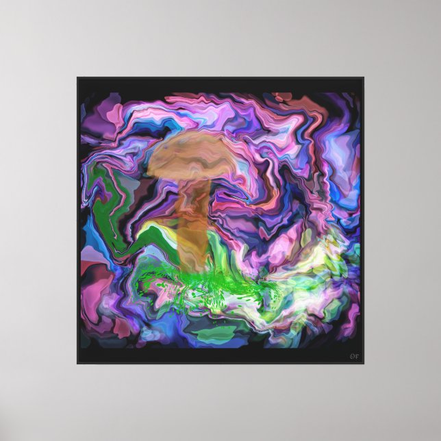 Reappearing Mushroom  Canvas Print (Front)