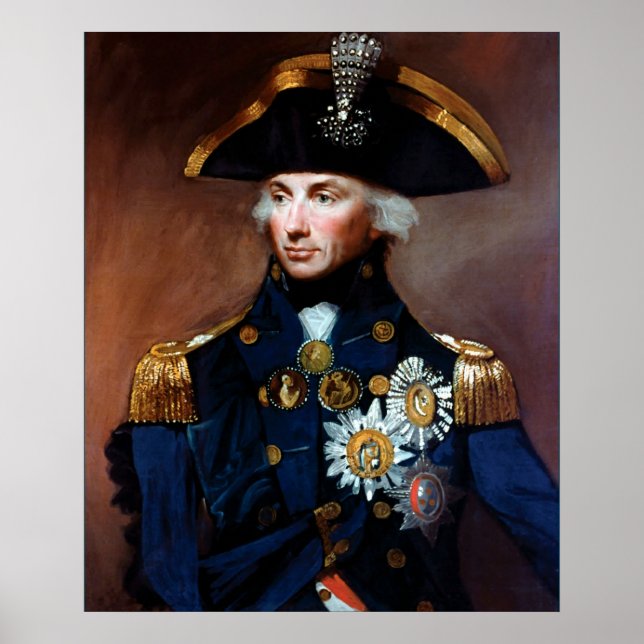 Rear Admiral ~ Sir Horatio Nelson Poster (Front)
