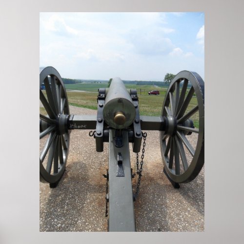 Rear of America Civil War Cannon Poster