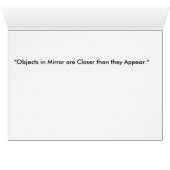 Rear View Mirror (30) Cards (Inside Horizontal (Bottom))