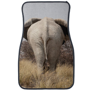 Rear view of elephant car mat