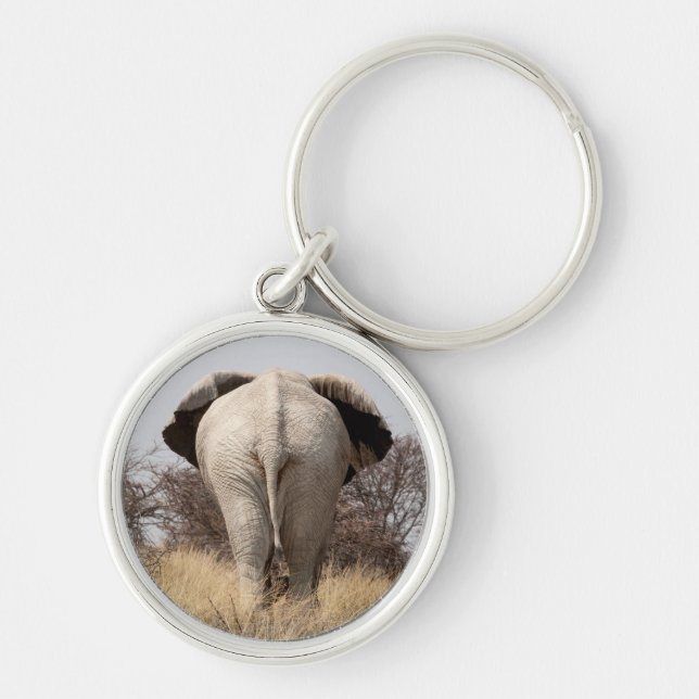 Rear view of elephant keychain (Front)