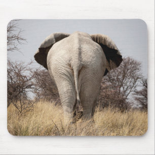 Rear view of elephant mouse pad