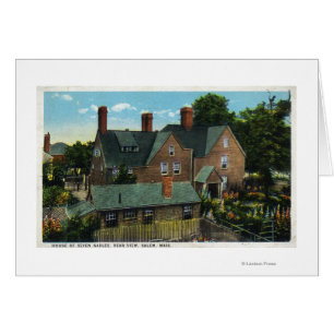 Rear View of the House of Seven Gables Cards