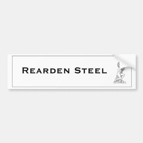Rearden Steel Atlas Shrugged Bumper Sticker
