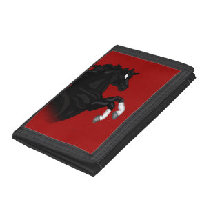 Rearing Black Horse Wallet