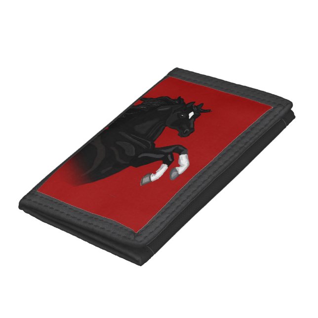 Rearing Black Horse Wallet (Bottom)