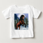 Rearing Chestnut Unicorn Baby T-Shirt