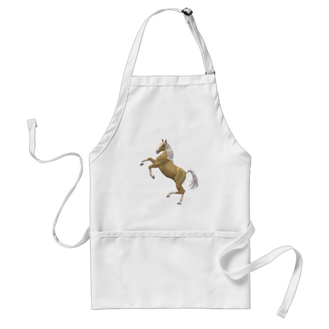 Rearing horse adult apron (Front)
