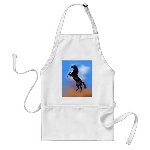 Rearing Horse Adult Apron
