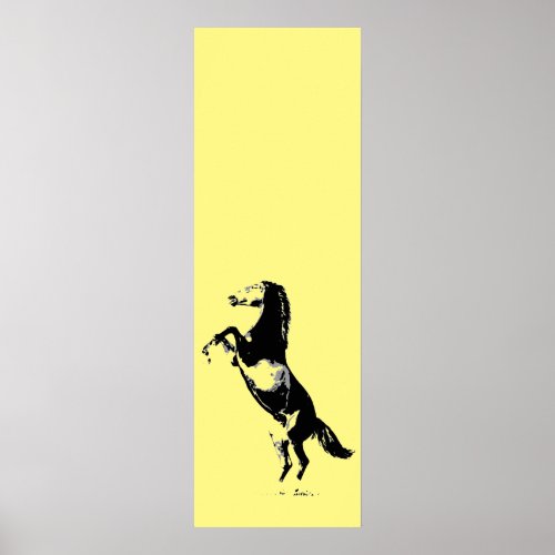 Rearing Horse Artwork Poster