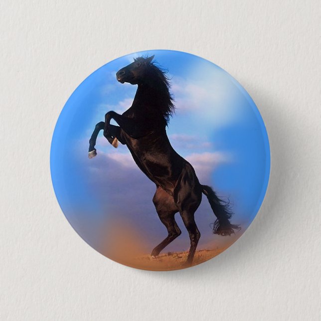 Rearing Horse Button (Front)