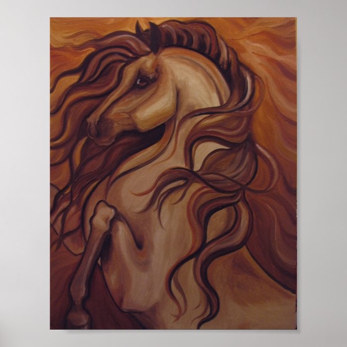 Rearing Horse II Print