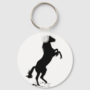 Rearing Horse Keychain