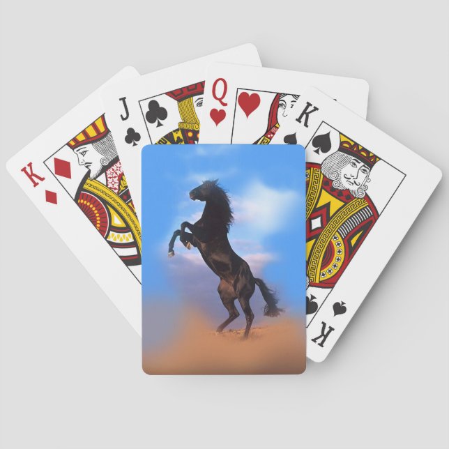 Rearing Horse Poker Cards (Back)