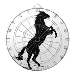 Rearing Horse Silhouette Dart Board