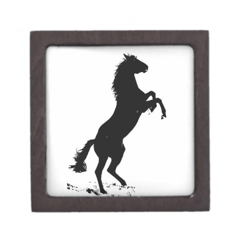 Rearing Horse Silhouette Jewelry Box