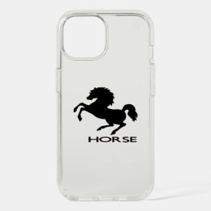 Rearing horse silhouette iPhone 15 case
