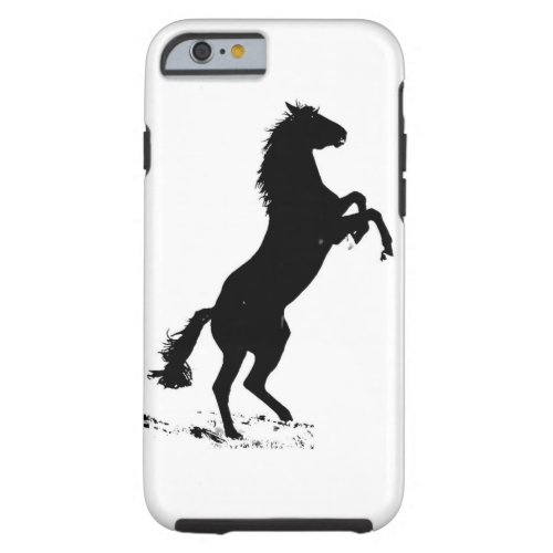 Rearing Horse Silhouette Tough iPhone 6 Case